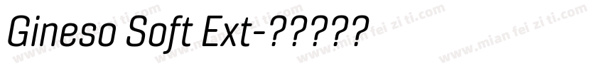 Gineso Soft Ext字体转换